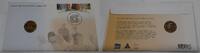World Coins 1999 Australia Int'l Year of Older Persons Commem $1 UNC Coin w/Stamps in FDC -