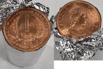 World Coins 1965 British Caribbean Territories 1 Cent Coins - 30 BU Coins in Wrapper -