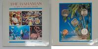World Coins Bahamas 5 Piece BU Coin Collection in Folder -