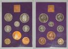 European Coins 1970 United Kingdom Proof Set - Eight GEM UK Coins Total W/Outer Sleeve -