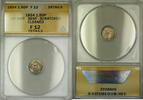 European Coins 1834 Great Britain Silver 1.50 Pence Coin ANACS F-12 Details Clnd Scratched Bent -