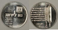 World Coins 1974 Israel 10 Lirot Silver BU 26th Anniversary Commem Coin w Original Holder -