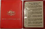 World Coins 1975 Australian Mint Set 6 UNC Coins in Red plastic case -