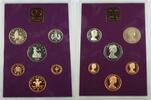 European Coins 1980 United Kingdom Decimal 6 Coin Proof Set W/Mint Token - NO Outer Sleeve -