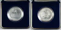 European Coins 1990 East Germany 20 Mark Silver BU Coin Opening of the Brandenburg Gate W/COA -