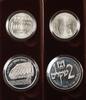 World Coins 1982 Israel Hanukka From Yemen 2 Coin Silver Proof & UNC Set with Box and COA -