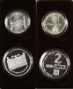 World Coins 1985 Israel Sheqalim Hanukka Ashkenaz 2 Coin Silver Proof & UNC Set w/ Box & COA -