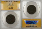 US Coins  1849 Braided Hair Large Cent 1C Coin ANACS EF 40 Details Corro... 98,20 EUR  + 22,33 EUR frais d'envoi