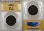 US Coins  1849 Braided Hair Large Cent 1C Coin ANACS EF 45 Details Corro... 122,77 EUR  + 22,33 EUR frais d'envoi