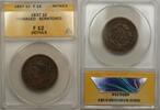 USA Large Cent 1C Coin ANACS F 12 Details Damaged-Scratched -