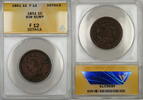 US Coins  1851 Braided Hair Large Cent 1c Coin ANACS F-12 Details Rim Bu... 33,36 EUR  + 22,33 EUR frais d'envoi