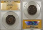 USA Large Cent 1C Coin ANACS F 12 Fine Details Scratched (A) -