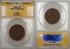 US Coins  1851 Braided Hair Large Cent 1c Coin ANACS F-15 Details Rims D... 34,34 EUR  + 22,33 EUR frais d'envoi