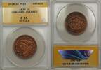 USA Large Cent 1C Coin ANACS F-15 Details Damaged-Cleaned -