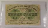Banknoten 1862 Obsolete Merchant Scrip Three-cents JS Keeler 188 River S... 140,46 EUR prix TTC + 21,28 EUR frais d'envoi