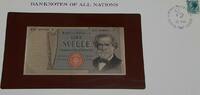 Banknoten 1000 Lire Italy Banknote Crisp Uncirculated in Stamped Envelope -