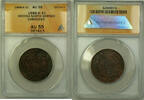 Weltmünzen 1 Cent 1888-H British North Borneo Coin ANACS AU-55 Details (A) -