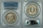 USA Half Dollar Booker T Washington Commem Silver Coin PCGS MS-64 Lightly Toned -