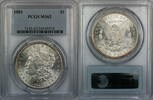 USA Dollar 1883 Morgan Silver PCGS MS-62, Better Coin, Die Crack, JT  134,63 EUR  + 21,47 EUR frais d'envoi