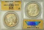 USA Dollar 1922 VAM-1F Peace Silver  Coin ANACS AU 58 Details Die Break ... 318,86 EUR  + 21,47 EUR frais d'envoi