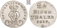 BRAUNSCHWEIG-CALENBERG-HANNOVER 1/24 Taler 1817 H Georg III. 1760-1820. SPL