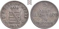 SACHSEN, Kurfürsten und Albertiner. 2 Neugroschen 1854 F Friedrich Augus... 20,00 EUR  + 10,00 EUR frais d'envoi