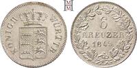 WÜRTTEMBERG 6 Kreuzer 1849 Wilhelm I., 1816-1864. FDC-