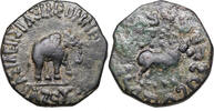 Azes II. (35 BCE -10 CE) Æ Obol Bakrien, Indoskythen. Selten! -