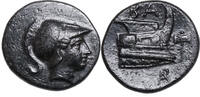 Demetrios I. Poliorketes (306-283 BCE) AE Caria Mzst. Athena / Prora -