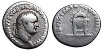 Titus (79-81) AR Denar Rom, Thron -