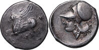 Akarnania, Thyrreion (~4-3 Jh v.u.Z.) AR Stater Athena, Pegasos. Ohrring Beizeichen. Feine Patina! -