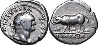 Vespasian (69-79) AR Denar Rom, 77-78. SAU mit FERKEL. ss- 179,00 EUR  + 10,00 EUR frais d'envoi