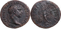 Trajan (98-117) AE As Rom, 99/100. VIKTORIA schreitet mit Globus. ss 185,00 EUR  + 10,00 EUR frais d'envoi