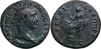 Trajan (98-117) Æ Dupondius Rom. Abundantia thront auf Füllhörnern, hält... 198,00 EUR  + 10,00 EUR frais d'envoi