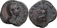 Otacilia Severa (244-249) AE Sesterz Rom. Pudicitia thront, h&auml;lt Patera ... 95,00 EUR  + 10,00 EUR frais d'envoi