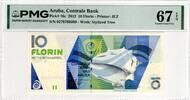 ARUBA 10 FLORIN 2012 PMG 67 EPQ 85,00 EUR  + 15,00 EUR frais d'envoi