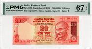 INDIA 20 RUPEES 1996 PMG 67 EPQ 40,00 EUR  + 15,00 EUR frais d'envoi