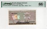 RWANDA 20 FRANCS 1976 PMG 66 EPQ 25,00 EUR  + 15,00 EUR frais d'envoi