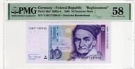 GERMANY 10 MARK 1989 REPLACEMENT PMG 58 35,00 EUR  + 15,00 EUR frais d'envoi