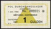 Netherlands 1 Gulden 1944 No. 009926 - star, no wmk UNC 300,00 EUR  + 15,00 EUR frais d'envoi