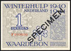 Netherlands 1 Gulden 1940/41 rare SPECIMEN / print blue / underprint gre... 550,00 EUR  + 20,00 EUR frais d'envoi