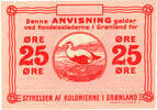 GREENLAND 25 ORE 1913 REMAINDER UNC- 350,00 EUR  + 15,00 EUR frais d'envoi