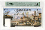 ALGERIA 100 DINARS 1964 PMG 64 440,00 EUR  + 15,00 EUR frais d'envoi