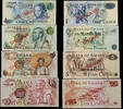 GHANA 1,2,5,10 Cedis 1976/1977 SPECIMEN UNC 100,00 EUR  + 15,00 EUR frais d'envoi