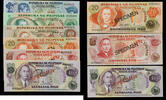 PHILIPPINES 2,5,10,20,50,100 PISO 1979 SPECIMEN UNC 170,00 EUR  + 15,00 EUR frais d'envoi