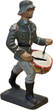 Dritte Reich  LINEOL - Best Nr. 5/42 Trommler marschierend - 1934-1939 - 7,5cm Serie