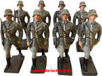 Dritte Reich 1933-1939 LINEOL - Best Nr. 5/37° Offizier im Marsch mit Degen - 1934-1939 - 7,5cm Serie