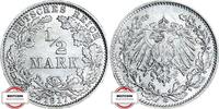 KAISERREICH 1/2 Mark J 16 - Kursmünze aus dem Kaiserreich -