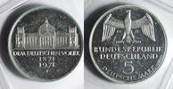 BRD 5 DM J 409 - Reichsgründung, VARIANTE o. Fenster - in der Originalfolie -