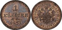 ÖSTERREICH 1 Kreutzer KM 2185 Kursmünze - wurde nur 1851 in dieser Form geprägt -